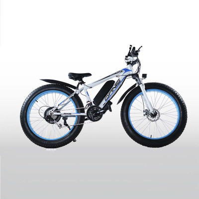 Bicicleta eléctrica FAT White Danis, 400 W, 10Ah