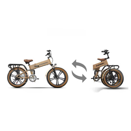 Bicicleta eléctrica todoterreno Zhengbu, 400W, 10Ah