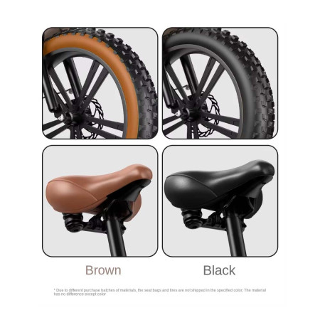 Bicicleta eléctrica todoterreno Zhengbu, 400W, 10Ah