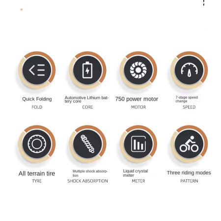 Bicicleta eléctrica todoterreno Zhengbu, 400W, 10Ah