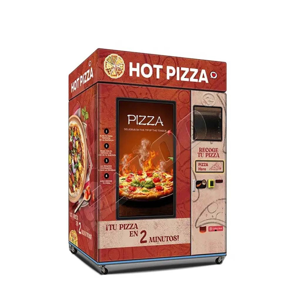 Máquina expendedora de pizza, capacidad 48-60 unidades
