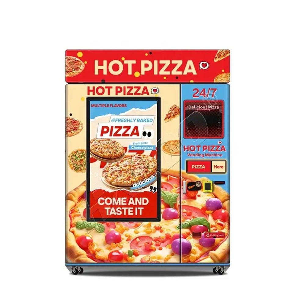 Máquina expendedora de pizza, capacidad 48-60 unidades