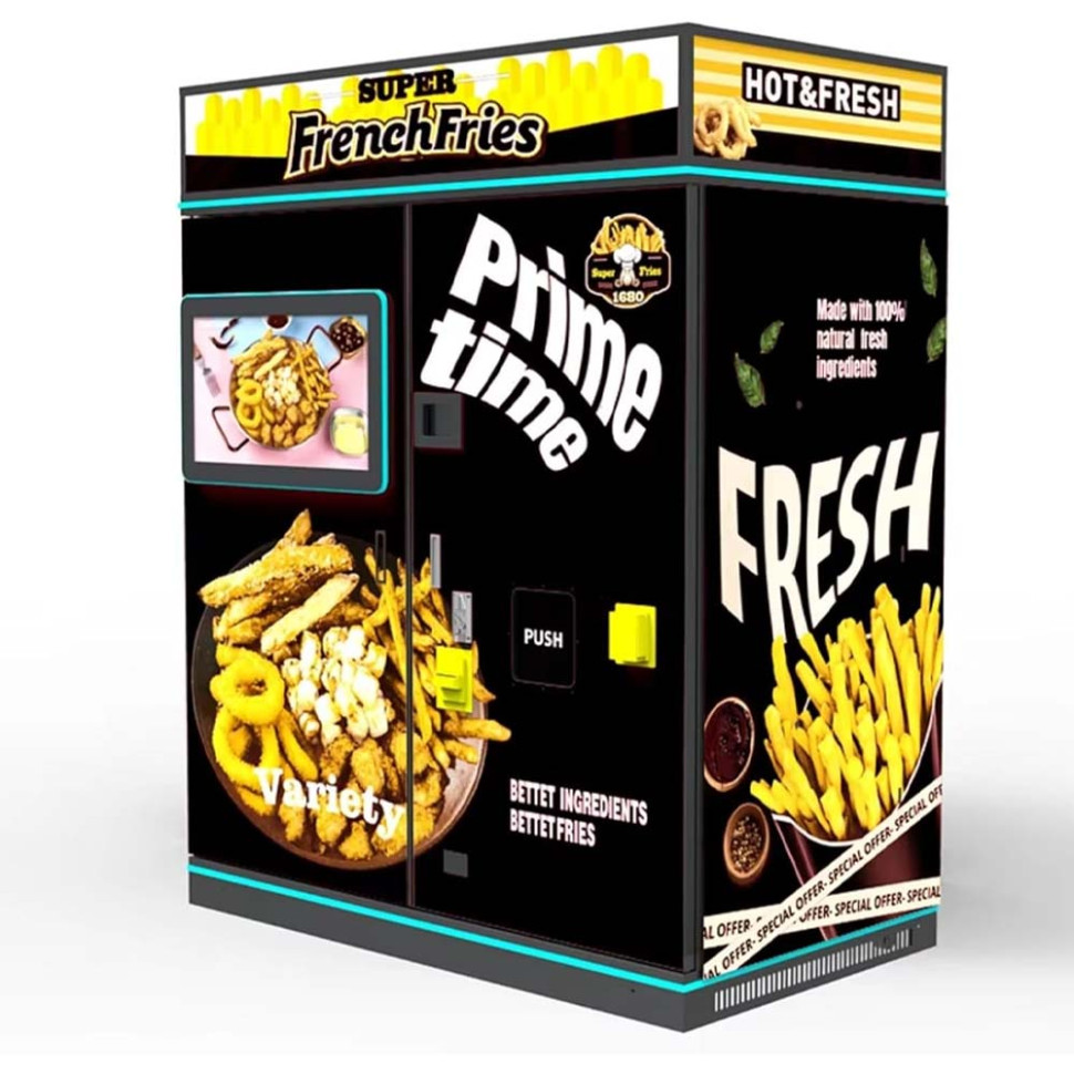 Vending machine for French fries